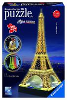 ravensburger 3d puzzle - 3D dėlionė Ravensburger Eiffel Tower With Lights 125791, 216 dalių - 1 nuotrauka