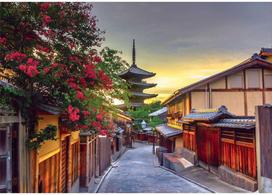puzzle deliones 1000 - Educa Borras Puzzle Yasaka Pagoda 1000pcs - 2 nuotrauka