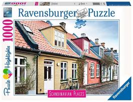 puzzle deliones 1000 - Ravensburger Puzzle Scandinavian Houses In Aarhus Denmark 1000pcs 16741 - 1 nuotrauka