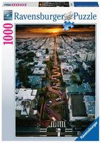 puzzle deliones 1000 - Ravensburger Puzzle San Francisco Lombard Street 1000pcs 16732 - 1 nuotrauka