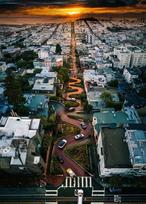 puzzle deliones 1000 - Ravensburger Puzzle San Francisco Lombard Street 1000pcs 16732 - 2 nuotrauka