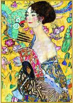 puzzle deliones 1000 - Piatnik Puzzle Klimt Lady With Fan 1000pcs - 2 nuotrauka