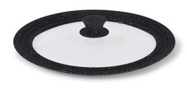universalus dangtis - Fissman Triplex Universal Stepped Lid 24/26/28cm Black - 2 nuotrauka