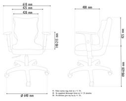 vaikiska kede - Entelo Childrens Chair Duo Grey/Beige Size 6 JS08 - 5 nuotrauka