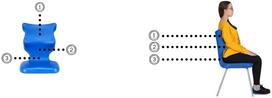 vaikiska kede - Entelo Childrens Chair Petit Size 4 Black/Grey JS03 - 4 nuotrauka