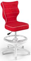 Entelo Petit Black HC+F Size 3 Children Chair VS09 White/Red