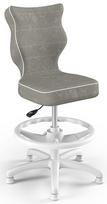 Entelo Petit Black HC+F Size 4 Children Chair VS03 White/Grey