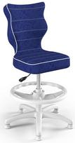 Entelo Petit Black HC+F Size 3 Children Chair VS06 White/Blue