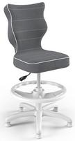 Entelo Petit Black HC+F Size 4 Children Chair JS33 White/Dark Grey