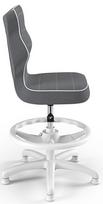 vaikiska kede - Entelo Petit Black HC+F Size 4 Children Chair JS33 White/Dark Grey - 2 nuotrauka