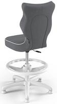 vaikiska kede - Entelo Petit Black HC+F Size 4 Children Chair JS33 White/Dark Grey - 3 nuotrauka