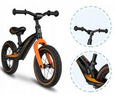 lionelo dviratys - Balansinis dviratis Lionelo Bart Air Sporty Black - 5 nuotrauka