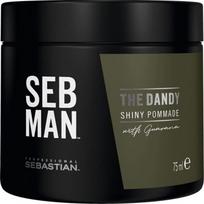naturalus plaukai - Sebastian Professional SEB MAN The Dandy Shiny plaukų pomada vyrams 75 ml. - 2 nuotrauka