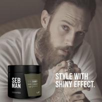 naturalus plaukai - Sebastian Professional SEB MAN The Dandy Shiny plaukų pomada vyrams 75 ml. - 3 nuotrauka