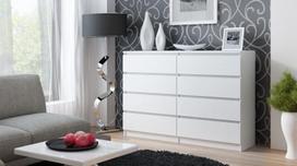 komoda 140 - Top E Shop Malwa M8 Chest of 8 Drawers 140cm White - 2 nuotrauka