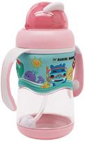 gertuve su siaudeliu - Marcus & Marcus 2 Stage Tritan Straw Bottle Pink - 3 nuotrauka
