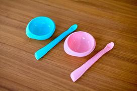 dubeneliu rinkinys - Marcus & Marcus Masher Spoon & Bowl Set Pink - 7 nuotrauka