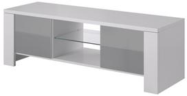 Cama Meble West TV Stand White/Grey Gloss