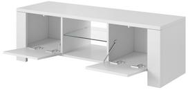 stovas televizoriaus - Cama Meble West TV Stand White/White Gloss - 2 nuotrauka