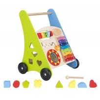 4IQ Wooden Educational Walker Pusher Teddy Bear