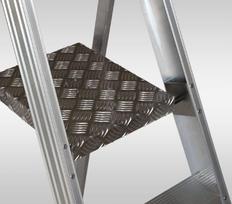 kopecios m - Elkop SHRP 810 Alu Builder Ladder w/ Platform 2.11m - 2 nuotrauka