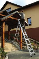 kopecios m - Elkop SHRP 810 Alu Builder Ladder w/ Platform 2.11m - 3 nuotrauka