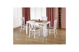 Valgomojo stalas Halmar Maurycy White, 1180-1580x750x760 mm