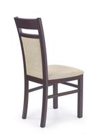 senukai kedes - Valgomojo kėdė Halmar Gerard 2 Dark Walnut/Torent Beige - 2 nuotrauka