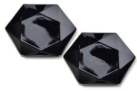 Mondex Ralph Dessert Plates Black 2pcs