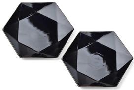 Mondex Ralph Dinner Plates Black 2pcs