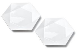 Mondex Ralph Dessert Plates White 2pcs