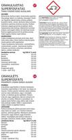 superfosfato trasos - Trąšos granuliuotos Baltic Agro Superfosfatas, 4 kg - 2 nuotrauka