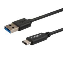 laidas usb a usb c 1m - Savio Cable USB / USB 1m Black - 1 nuotrauka