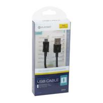micro usb cable - Platinet MicroUSB To USB Cable 1m Black - 2 nuotrauka