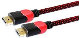 hdmi plug - Savio Standart HDMI Cable 1.8m Red - 1 nuotrauka