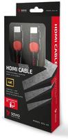 hdmi plug - Savio Standart HDMI Cable 1.8m Red - 2 nuotrauka