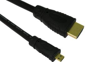 hdmi laidas 2m - Sbox HDMI To Micro HDMI Cable 2m Black - 1 nuotrauka