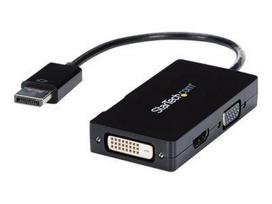 adapteris dvi to hdmi - StarTech DisplayPortr To HDMI/VGA/DVI Multi Video Adapter Converter Black - 2 nuotrauka