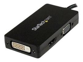 adapteris dvi to hdmi - StarTech DisplayPortr To HDMI/VGA/DVI Multi Video Adapter Converter Black - 3 nuotrauka