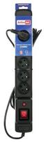surge protector - ActiveJet Surge Protector 6 Outlet Black 1.5m - 2 nuotrauka