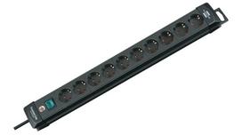 brennenstuhl premium line - Brennenstuhl Power Cord Premium 10x 3m Black - 2 nuotrauka
