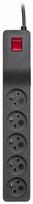 Lestar Surge Protector Black 5 Outlet 5m