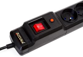 ilgintuvas 1,5m - Accura Premium Crux 6 Outlet Black 1.5m - 3 nuotrauka