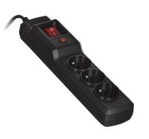 buitinis elektros ilgintuvas - Activejet Power Strip With Cord 3GN 1.5m Black - 2 nuotrauka