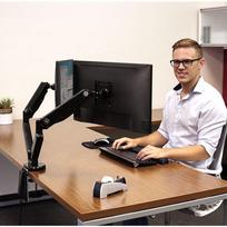 arm laikikliai - Fellowes Platinum Series Dual Monitor Arm Black - 4 nuotrauka
