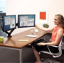 arm laikikliai - Fellowes Platinum Series Dual Monitor Arm Black - 5 nuotrauka
