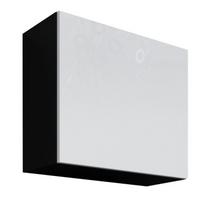 balta pakabinama lentyna - Cama Meble Vigo Square Cabinet Black/White Gloss - 1 nuotrauka