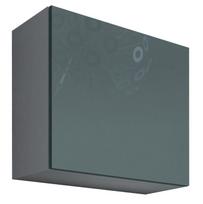 spinteles spinta - Cama Meble Vigo Square Cabinet White/Grey Gloss - 1 nuotrauka