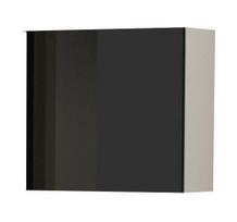 balta pakabinama lentyna - Cama Meble Vigo Square Cabinet White/Black Gloss - 1 nuotrauka