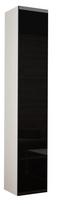 balta spinta 40 - Cama Meble Vigo 180 Full Cabinet White/Black Gloss - 1 nuotrauka